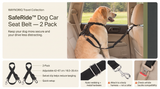 SafeRide™ Dog Car Seat Belt — 2 Pack